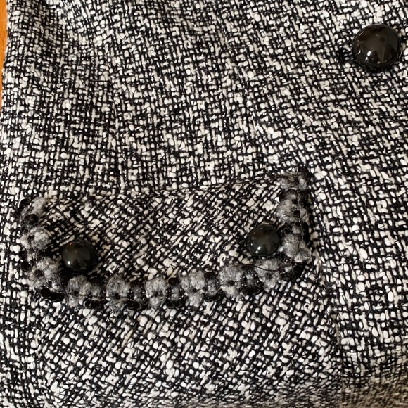 Spenser Jeremy Vintage Jacket Black and White Knee length. Size S - Picture 8 of 8